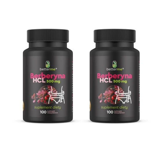 2x Berberyna HCL 500 mg