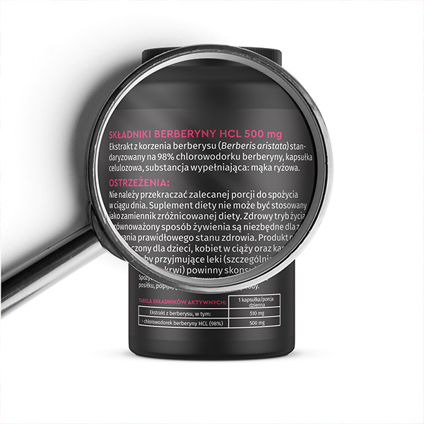 Berberyna HCL 500 mg Skład